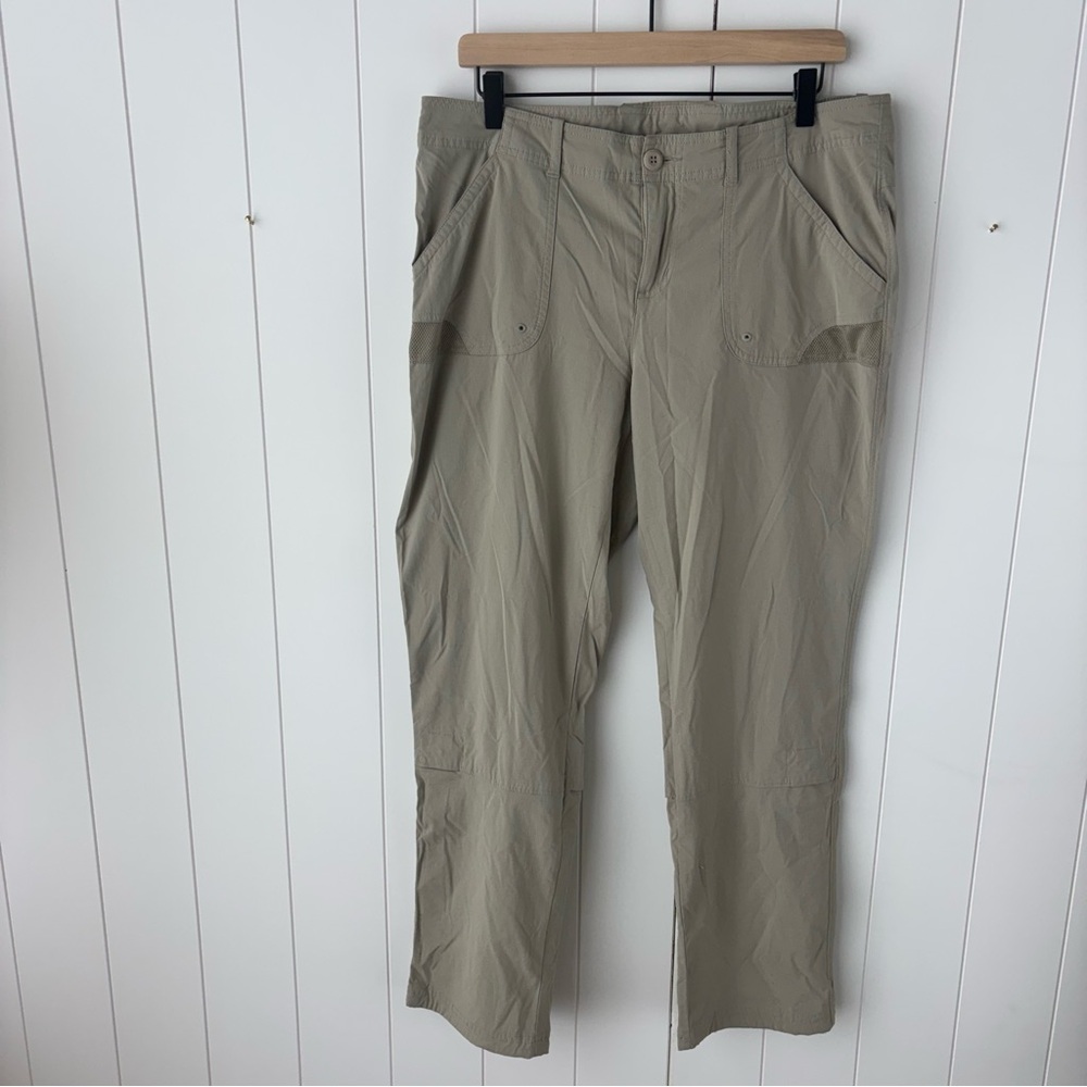 Womens Columbia Beige Pants Sz 12 PFG Omni-Shield - Picture 1 of 5
